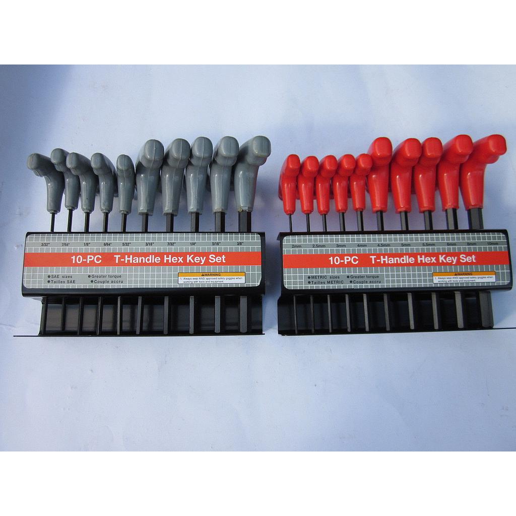 10 pc T Handle Hex Key Set Metric | Easy Care Hardware