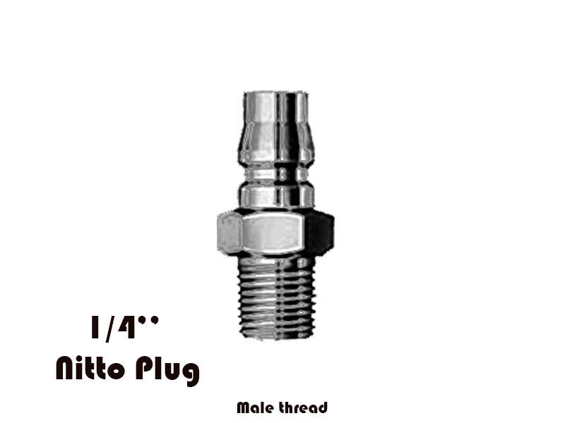 Nitto male nipple 1/4" Easy Care Hardware