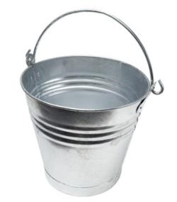 Bucket 10L gal. steel 30cm