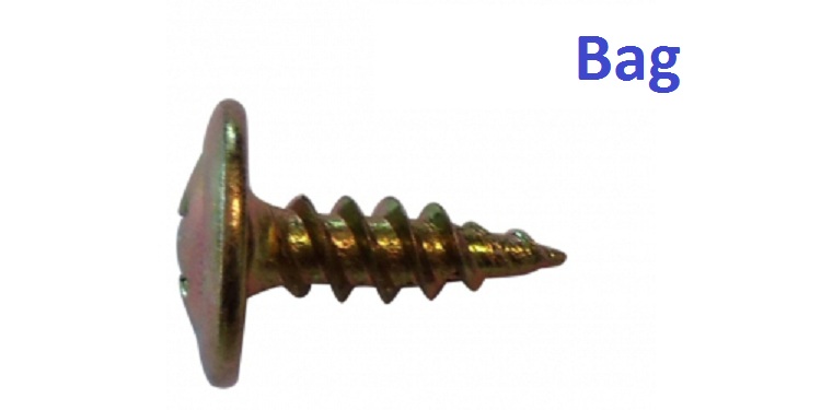 Button Stiching Screw Zinc 8x15mm Bag