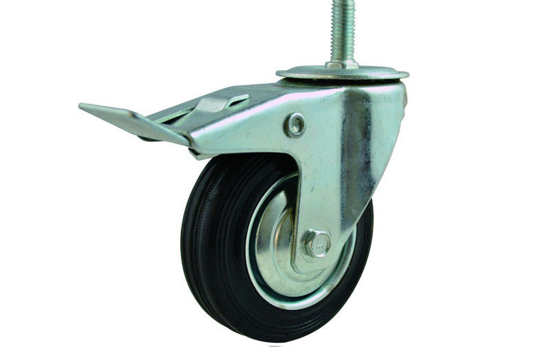 Castor Wheel thread 4" Swivel Brake 040100