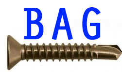 Countersunk Head S/D Screw 10-16x50 Bag