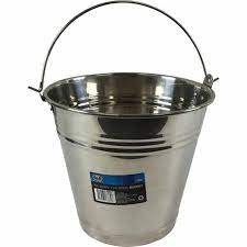 bucket 8L stainless steel 28cm
