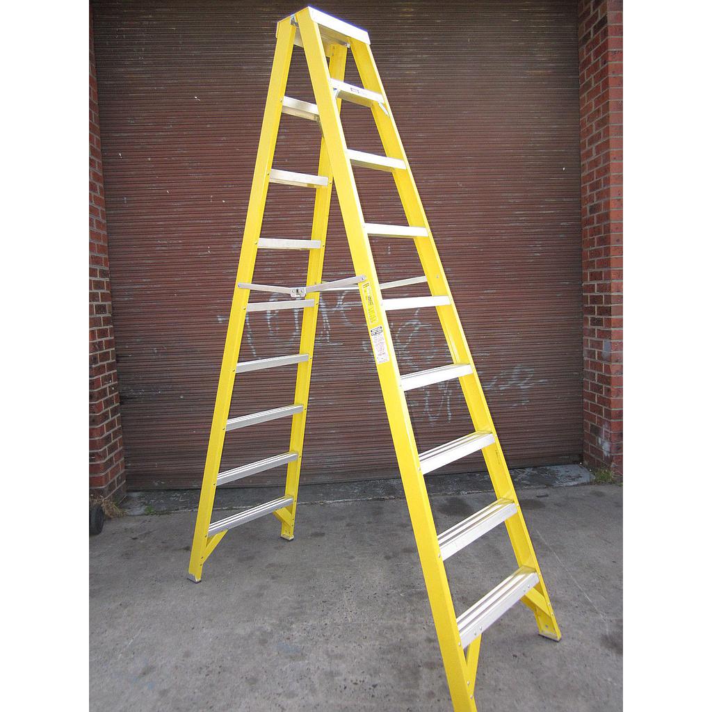 F/G Ladder double side 12" 3.5m red 150kg