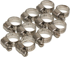 12 pcs hose Clamp 10-27mm