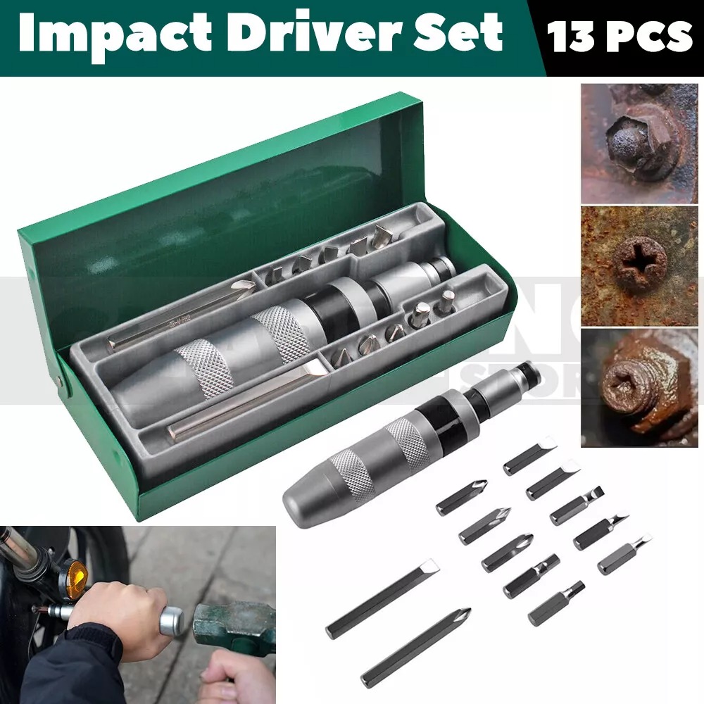 13 pcs manual imapct driver 1/2"