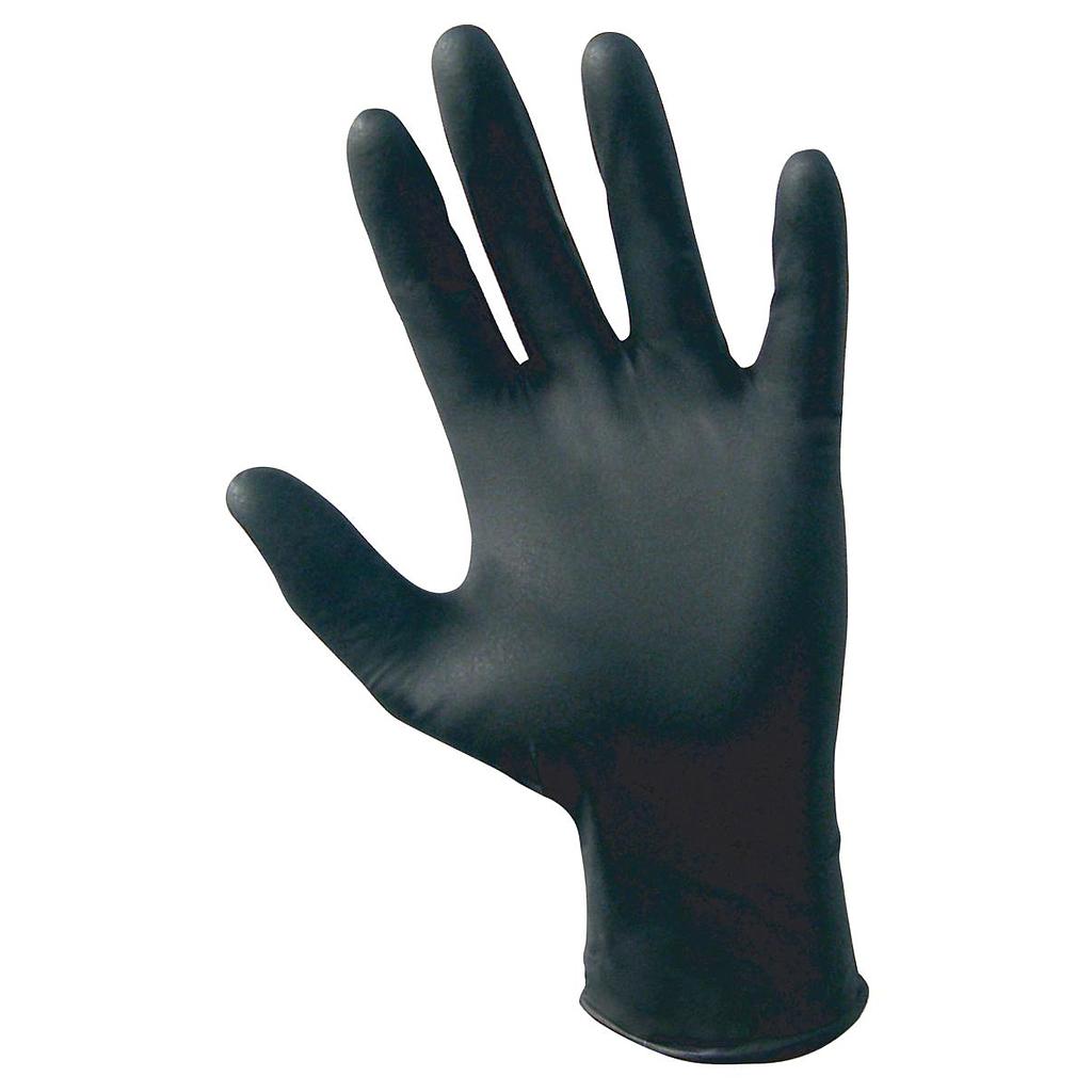 disposable black nitrile glove S M L XL 100pcs