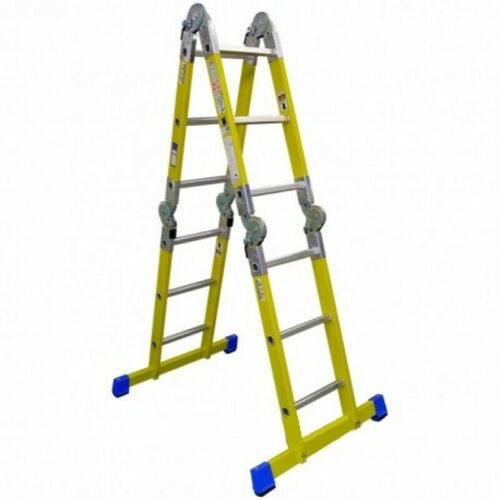 F/G Folding Ladder 3.7m c/w plate 