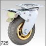 Castor swivel 5" brake gold 725125