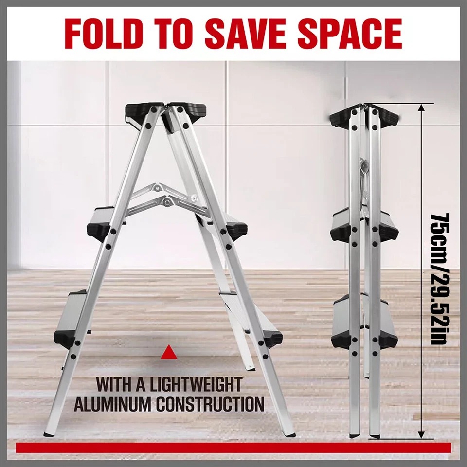 Aluminium 3 step ladder 150KG