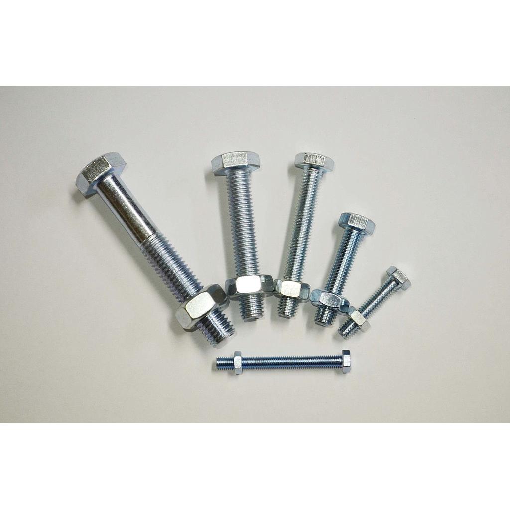 2pc Hex Head Bolt M12x80