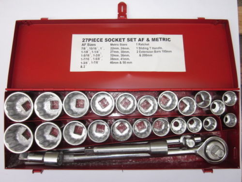 27 pcs 3/4" Drive Socket Wrench Set