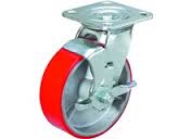 PU Castor Wheel 4" 100mm Swivel Brake