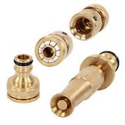 4 pc hose adaptor Brass 1/2" 