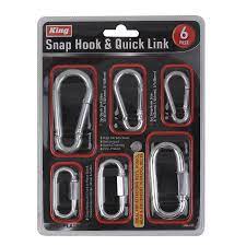 6 pcs snap hook link