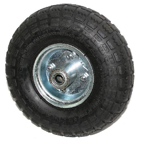 Solid Trolley Wheel 10" double hub 20mm 