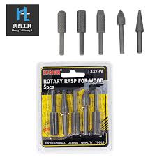 5 pc rotary rasp steel stone