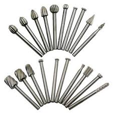 20 pc rotary HSS grinding drill bit