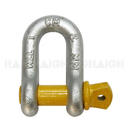 D Shackle hot dipped 1" rated 8.5 ton 